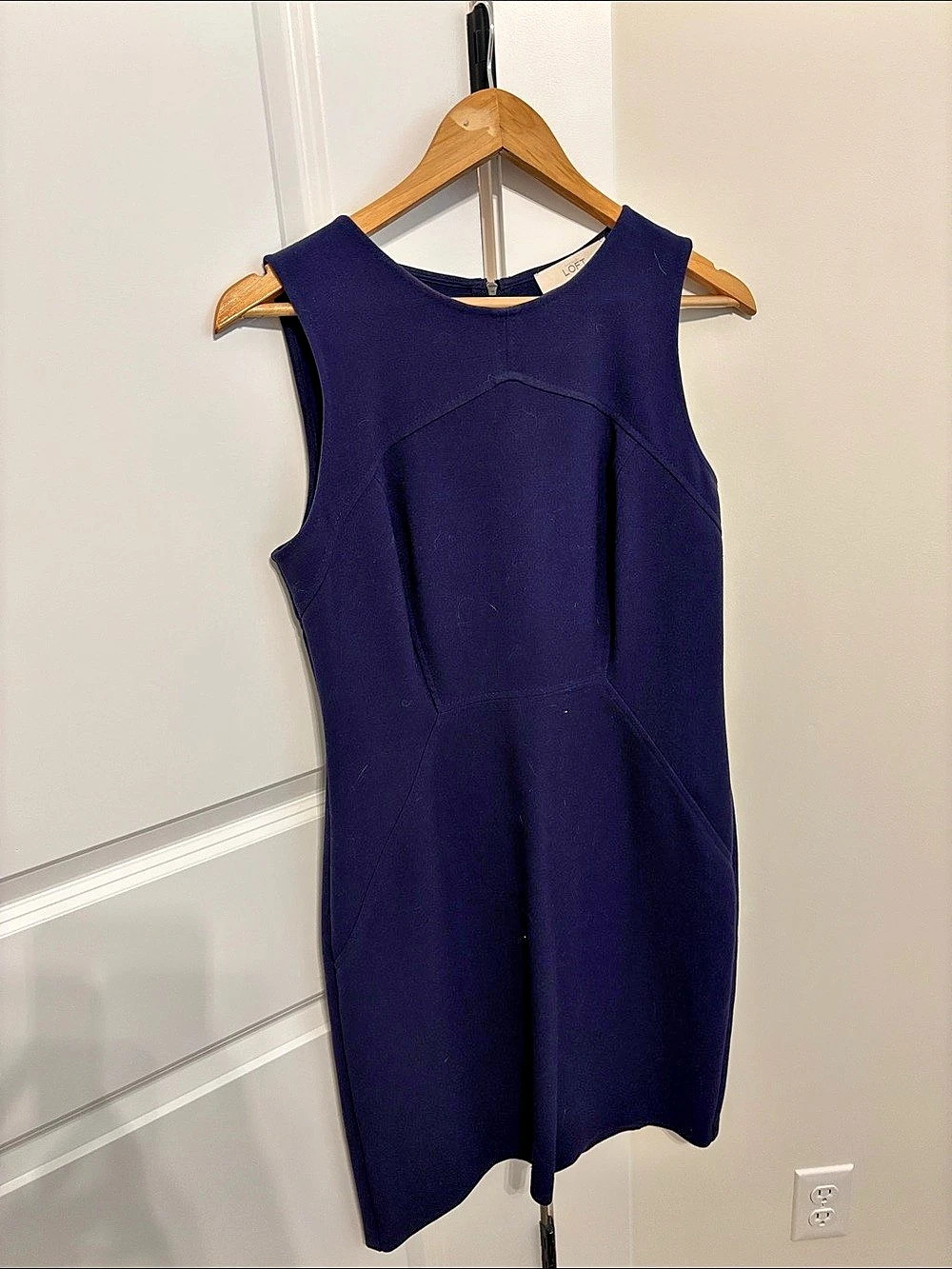 LOFT Sleeveless Mini Dress in Blue Size 6